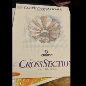 Canson Foundations Graph and Layout Cross Section 8/8 Grid Paper